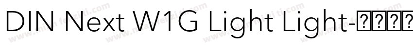 DIN Next W1G Light Light字体转换